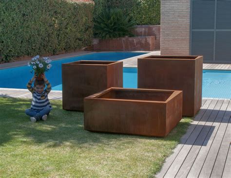 china custom metal planter boxes|Custom Wholesale Outdoor Metal Steel Corten Square Steel Big .